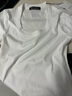 MO&Co.春夏U领短袖T恤LOGO胶章简约修身内搭外穿摩安珂 漂白色 建议和客服确认尺码哦 S 160 建议和客服确认尺码哦 实拍图