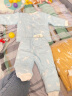 童泰秋冬婴儿衣服对开棉立领套装0-3岁宝宝棉服 黄色 80cm 晒单实拍图