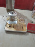 瓷牌茗茶具（cipaiming teaset） 透明玻璃茶具整套套装家用功夫茶壶茶杯会客泡茶器 透明八骏壶4玉兰杯+小四方盘 实拍图