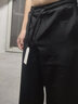 佐优品冰丝裤子男士直筒宽松运动阔腿裤百搭夏季潮牌速干透气休闲长裤 黑色 L 建议100-115斤 实拍图