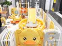 幼贝臣儿童游戏围栏宝宝婴儿爬行学步安全护栏室内游乐场玩具生日礼物 160x160秋千+滑梯+摇马 萌鸭黄白款组合围栏 实拍图