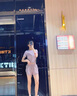 COZOK高端运动品牌瑜伽服女夏天排汗健身服宽松大码速干衣专业跑步健身房运动套装女 紫色（短袖+文胸+短裤） L 105-115斤 实拍图