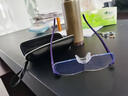 一眸 3倍眼镜式放大镜老人看书阅读头戴式高清高倍手机放大眼镜可上翻 紫色镜架防蓝光款 实拍图