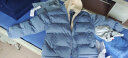 NASA LIKE官方潮牌棉服冬季加厚连帽外套保暖男士棉衣羽绒棉服情侣大码棉袄 蓝色 3XL（建议160-180斤） 实拍图