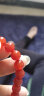 灵菲 红玛瑙手链红色玉髓珠子散珠单圈串珠水晶手串男女款 8MM 小巧女款（5a级） 实拍图