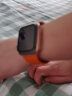 达梭适用苹果手表表带apple watch10/S9液态硅胶iwatchSE/7/8运动表带男女潮流创意ultra运动防水表链 经典-爱马橙 40/41/42mm（标准码） 实拍图