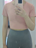 维多利亚旅行者（VICTORIATOURIST）瑜伽服女夏季跑步运动套装普拉提健身服美背含胸垫粉色M 晒单实拍图