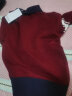 纯一良品（CUNYI）童装儿童毛衣春秋装新款男童针织衫中大童翻领打底衫上衣潮 深红 120cm 晒单实拍图