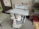 童博士儿童学习书桌椅套装多功能可升降中小学生桌椅子写字课桌久坐舒服 护眼高书架+乳胶椅粉100cm双靠背 实拍图