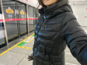 高梵黑金鹅绒服小黑金3.0蓄热羽绒服女士2023收腰秋冬外套 黑色 M 晒单实拍图