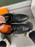 卡帝乐鳄鱼（CARTELO）男士皮鞋商务正装鞋男软皮耐磨透气皮鞋男9611 黑色增高款 43 晒单实拍图