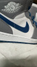 耐克NIKE篮球鞋男AJ1乔1AIR JORDAN 1运动鞋DQ8426-014灰白43 实拍图