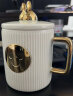格沵（germ）迪士尼联名米奇马克杯风琴带盖陶瓷男女伴手礼咖啡杯400ML-流光白 实拍图
