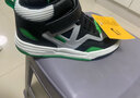 贵人鸟童鞋男女童板鞋潮款防滑耐磨儿童运动鞋2025新款秋季时尚休闲鞋 黑绿（单鞋） 35 实拍图