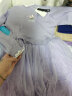 迪士尼（Disney）童装艾莎公主过年连衣裙女童针织连衣裙儿童拼接毛线裙子公主纱裙 冰雪蓝（加绒） 150cm 晒单实拍图