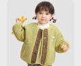 马·拉丁（M.Latin）马拉丁童装男女童羊羔毛棉袄外套新款趣味棉夹克 果绿 100cm 晒单实拍图