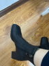 莎莎苏秋季新款欧美时尚女弹力瘦瘦靴高跟拉链中筒靴ZA21500-10 黑色 37 晒单实拍图