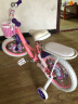 凤凰（Phoenix）儿童自行车 4-6-10-13岁童车女款公主款中大童宝宝单车 钻石珠光粉/带后衣架 16寸 实拍图