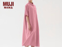 无印良品（MUJI）女式 棉平织 套头短袖连衣裙 GAC67C3S 长裙裙子 浅粉色 均码 晒单实拍图