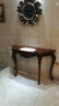 麦帝罗 欧式玄关桌 玄关桌欧式实木玄关台雕花装饰门厅柜客厅隔断 1_140cm实木色 实拍图