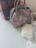 欣美雅（xinmeiya）上班族微波炉加热玻璃饭盒男生便当盒保温餐盒大容量分隔保鲜盒碗 星海蓝-两隔+保温包+餐具 实拍图