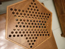 御圣 跳棋玻璃珠跳跳棋木质跳棋盘早教启蒙亲子益智游戏桌游儿童礼物 特大号六角型跳棋【玻璃套装】 实拍图