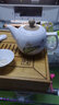 爱饰唯 茶壶陶瓷功夫花茶茶具套装单壶良瓷珍藏金银错工艺撞色饕餮茶壶 大号陶泥手绘茶壶(盛开荷花) 实拍图