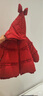 戴维贝拉（DAVE＆BELLA）白鸭绒儿童羽绒服保暖女童上衣冬装圣诞加厚小童外套宝宝衣服 浆果红【现货】 80 cm（建议身高73-80cm） 实拍图