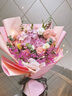 馨仪毕业季鲜花速递玫瑰向日葵康乃馨花束生日礼物全国同城配送 紫边康乃馨玫瑰蝴蝶兰混搭花束 实拍图