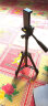 多宝莱 X9拍照主播手机三脚架床头直播支架三角架桌面户外懒人相机便携自拍火山小视频西瓜视频 中黑色111cm（两件配） 实拍图