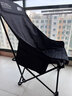 康尔超轻折叠椅户外钓鱼椅写生椅庭院露营椅子透气靠背椅 KC2218黑色 实拍图