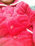 丰腾世家睡衣女士冬季三层加厚夹棉珊瑚绒保暖甜美可爱秋冬款家居服中长款 8804大红 M码（建议155-160cm/80-95斤） 实拍图