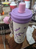 炊大皇（COOKER KING）保温杯高颜值 316大容量茶水分离杯 吸管水杯 女士礼品便携杯子 芋圆椰椰【316不锈钢】600ml 实拍图