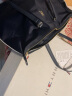 TOMMY HILFIGER女装通勤拼色织带单肩拉链手提大容量托特包14474/14775 藏青色DW6 OS 实拍图
