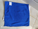爱车安全之家洗车大毛巾吸水加厚细纤维干发抹布擦玻璃擦车巾汽车用汽车用品 (30cm*30cm)蓝色 约14g/条 实拍图