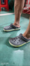卡骆驰crocs洞洞鞋贝雅卡骆班轻便耐磨一脚蹬休闲鞋|205089 石板灰/青柠绿-0GX 36 /37(220mm) 实拍图