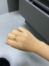 六福珠宝七夕礼物足金光面黄金戒指婚嫁对戒女款计价B01TBGR0016 约3.88克 实拍图
