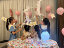 多美忆生日场景布置数字1生日气球32寸男女孩儿童周岁快乐道具装扮布置  实拍图