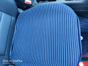 天然居汽车坐垫四季通用乳胶坐垫汽车坐垫小三件通用坐垫单片汽车座垫 乳胶三件套无靠背-深蓝 实拍图