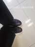 【真皮】戈耐休闲鞋户外运动旅游皮鞋男士内增高懒人鞋秋冬季加绒保暖商务中年老年人防滑潮流行爸爸鞋子男鞋 黑色 真牛皮 四季款 40码(250MM) 实拍图