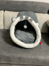 MinkSheen猫窝狗窝冬季凉爽鲨鱼房子猫屋网红封闭式猫咪用品夏季猫床可拆洗 英短猫窝大号【16斤猫咪10斤狗】 实拍图