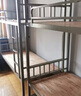 宝威斯隆（BAOWEISILONG）上下床铁架床上下铺成人铁床双人床学生员工宿舍双层床工地高低床 搭配床底柜款 实拍图