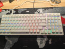 RK98 机械键盘有线键盘游戏键盘100键98配列RGB背光电脑键盘热插拔键线分离白色茶轴 晒单实拍图