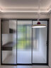 厨房推拉门极窄三联动双地轨阳台客厅钢化玻璃门下轨吊趟移门隔断 双轨双开地轨268/平方 实拍图