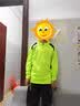 玉宇帆儿童足球服套装定制男女童长袖跑步运动田径训练服秋冬季球衣队服 （5523+982套装）荧光绿 S码身高141-150cm61-75斤 实拍图