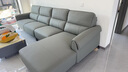 左右真皮沙发【力荐】客厅新款网红奶油风家具小户型直排皮艺沙发6018 [19]3.22m|青云灰|四人位左贵妃 实拍图