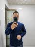 布先生100%羊毛衫男士小高领毛衣厚纯色针织打底衫秋冬百搭上衣 【小高领】宝蓝 2XL (185) 实拍图