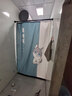 施香曼浴帘套装折叠杆防水隐形浴房免打孔套装干湿分离防霉隔断淋浴室门 瞅啥呢 宽120*高200+伸缩杆90-160+挡水 实拍图