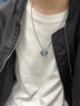 戚小米免费刻字三环项链男潮韩版嘻哈小众男士吊坠学生锁骨链挂饰送男友 实拍图