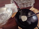 苏美冠铁锅炒菜锅已开锅炒锅手工纯无涂层家用不粘锅燃气灶适用 精作带耳+（盖子铲子） 34cm 已开锅【手工锻造铁锅】 实拍图